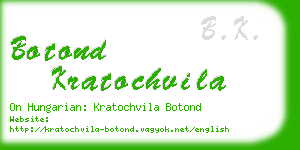 botond kratochvila business card